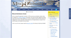 Desktop Screenshot of miraclecenter.org