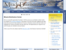 Tablet Screenshot of miraclecenter.org